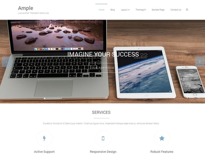 preview image for ample wordpress theme