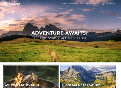 preview image for ascend wordpress theme