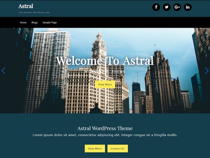 preview image for astral wordpress theme
