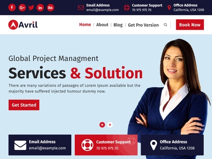 preview image for avril wordpress theme