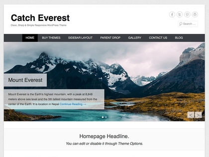 preview image for catch-everest wordpress theme