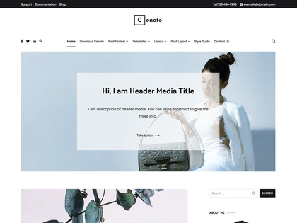 preview image for cenote wordpress theme