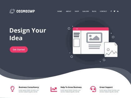 preview image for cosmoswp wordpress theme