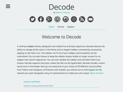 preview image for decode wordpress theme