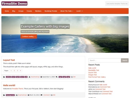 preview image for firmasite wordpress theme