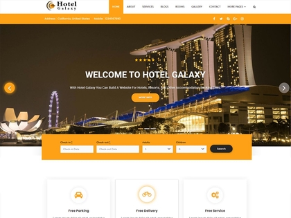 preview image for hotel-galaxy wordpress theme