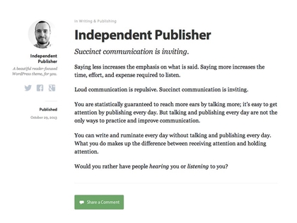 preview image for independent-publisher wordpress theme