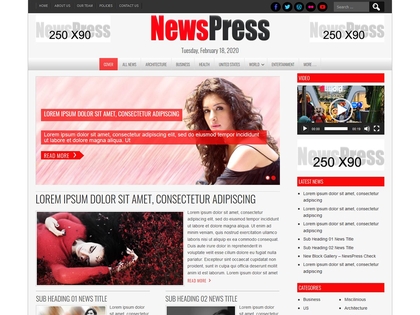 preview image for newspress-lite wordpress theme