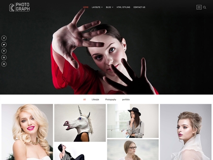 preview image for photograph wordpress theme