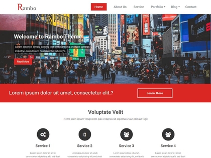 preview image for rambo wordpress theme