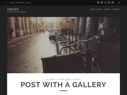 preview image for tracks wordpress theme