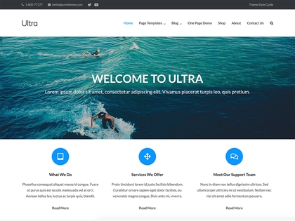preview image for ultra wordpress theme