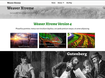 preview image for weaver-xtreme wordpress theme