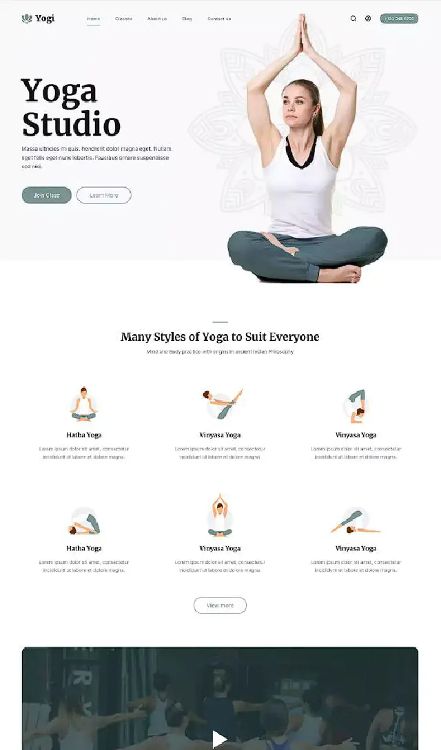 Blocksy Yoga Studio Starter Template