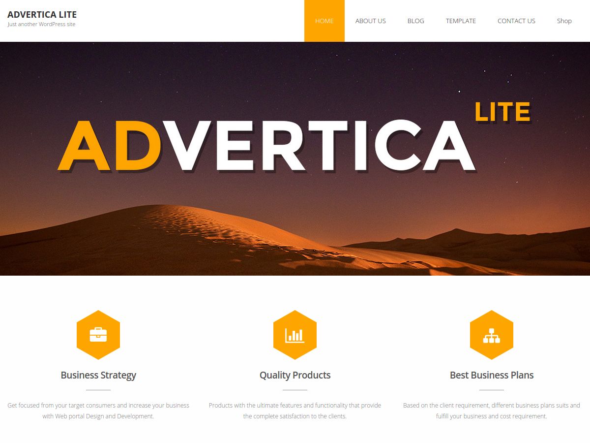 advertica-lite free wordpress theme