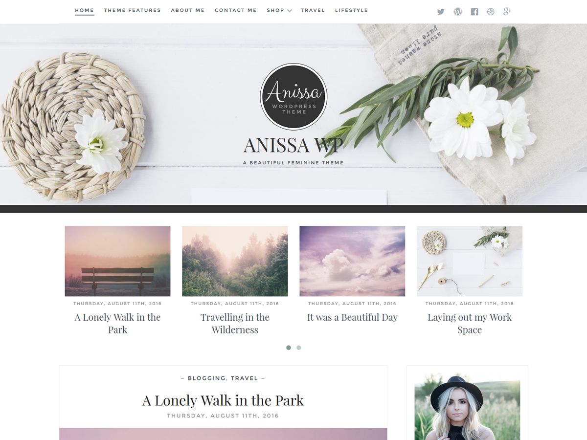 anissa free wordpress theme