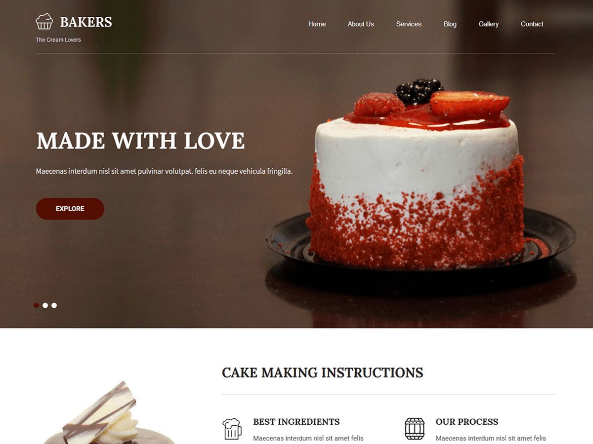 bakers-lite free wordpress theme