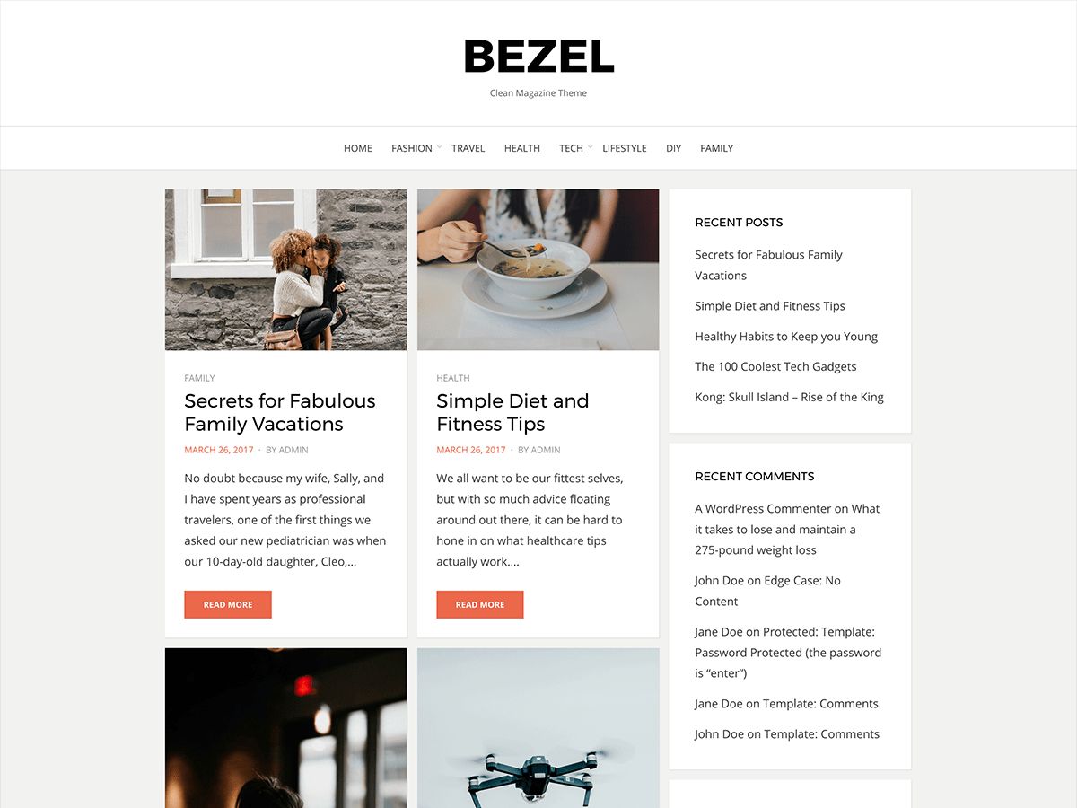 bezel free wordpress theme