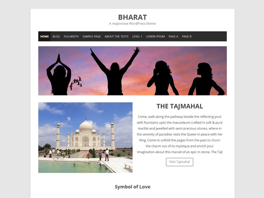 bharat free wordpress theme
