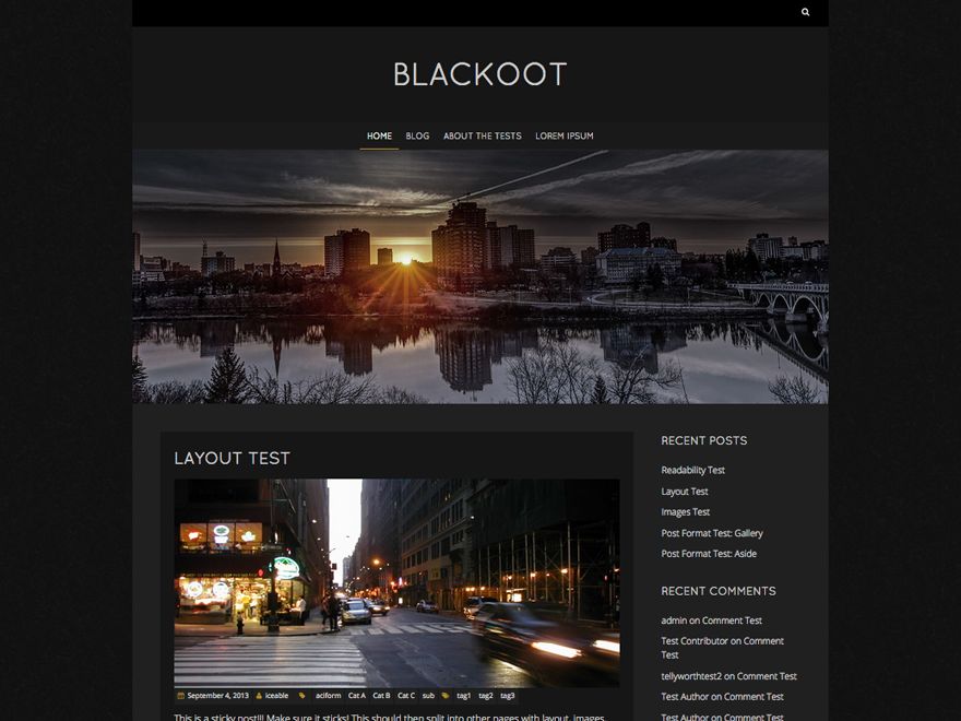 blackoot-lite free wordpress theme