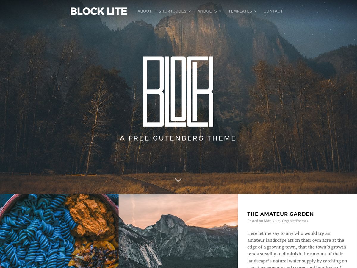 block-lite free wordpress theme