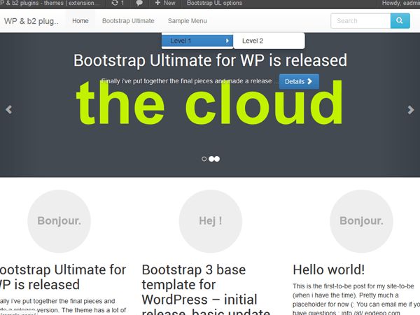 bootstrap-ultimate free wordpress theme