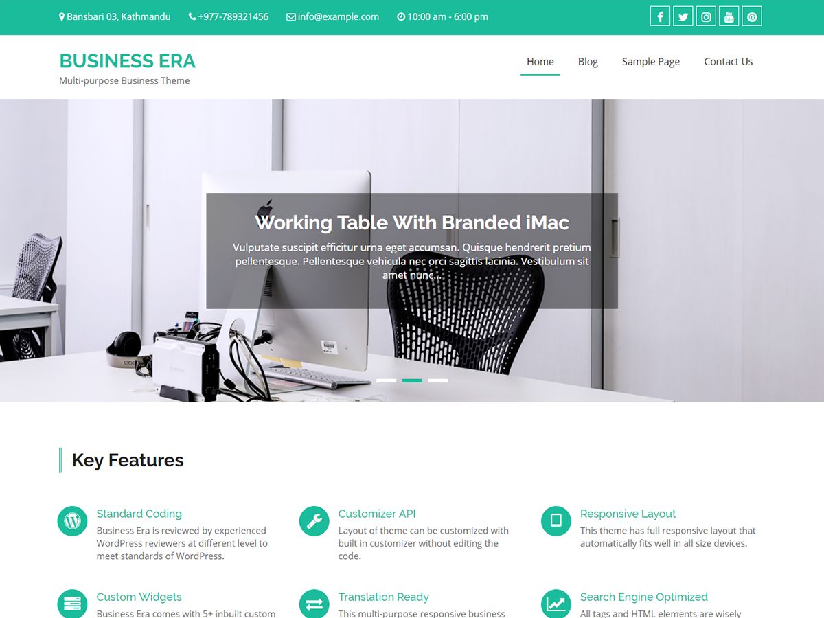business-era free wordpress theme