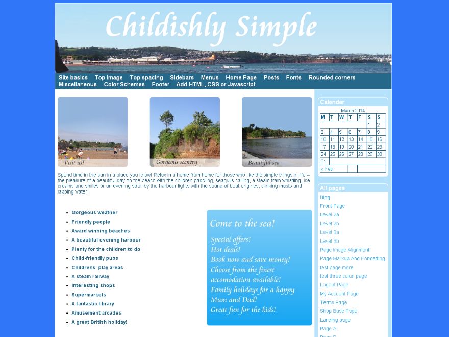 childishly-simple free wordpress theme