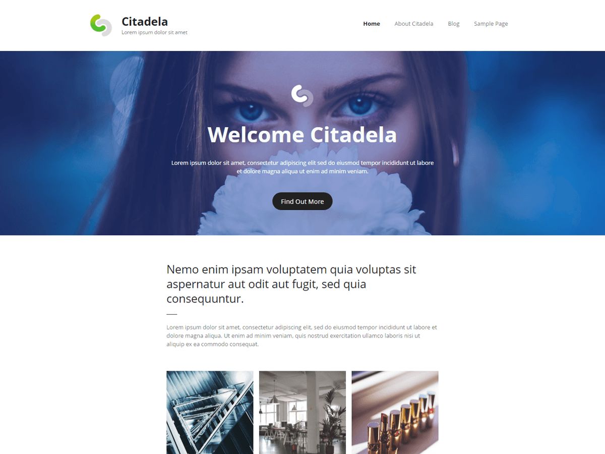 citadela free wordpress theme