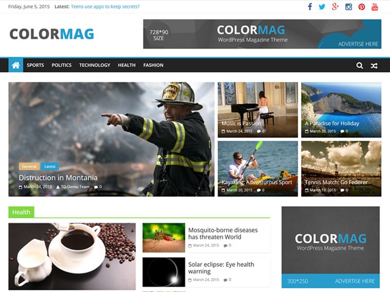 colormag free wordpress theme