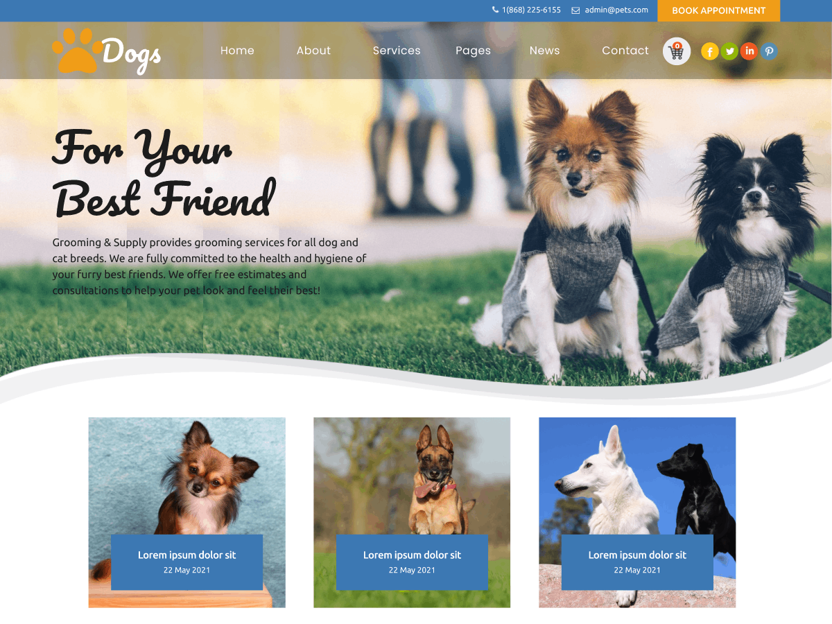dog-breeder free wordpress theme