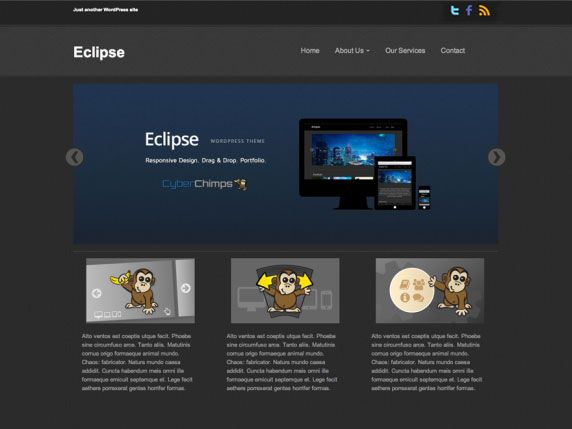 eclipse free wordpress theme