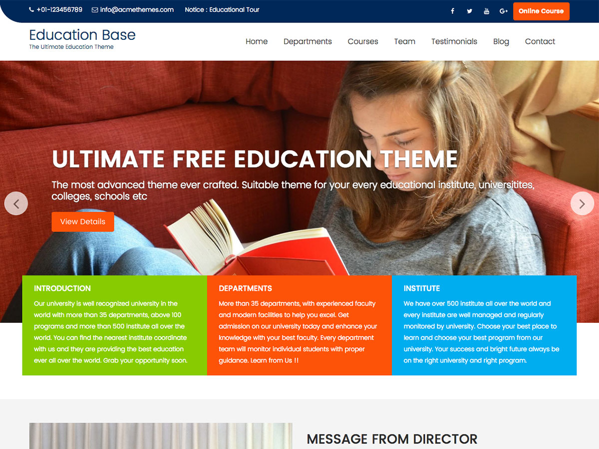 education-base free wordpress theme