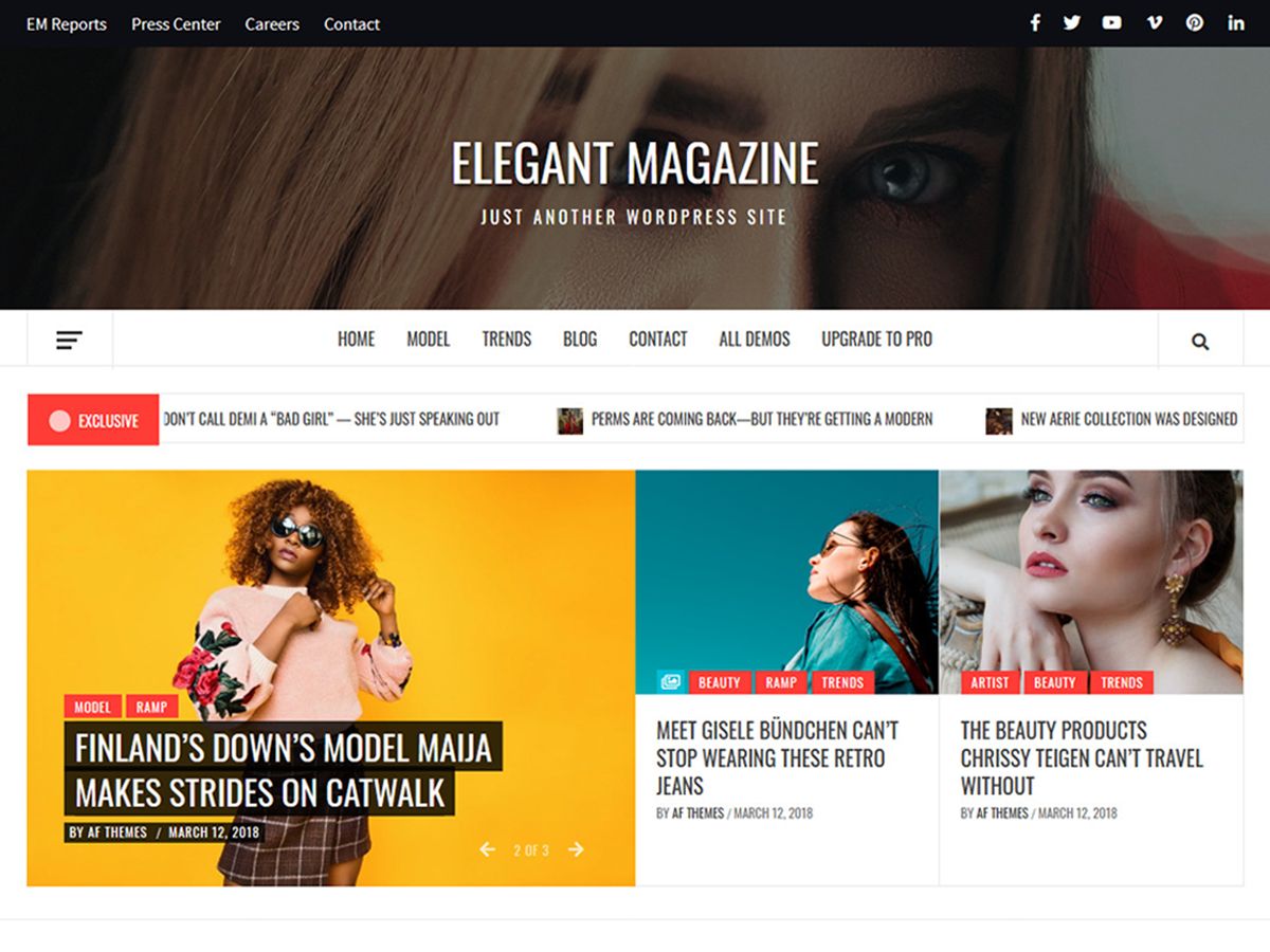 elegant-magazine free wordpress theme