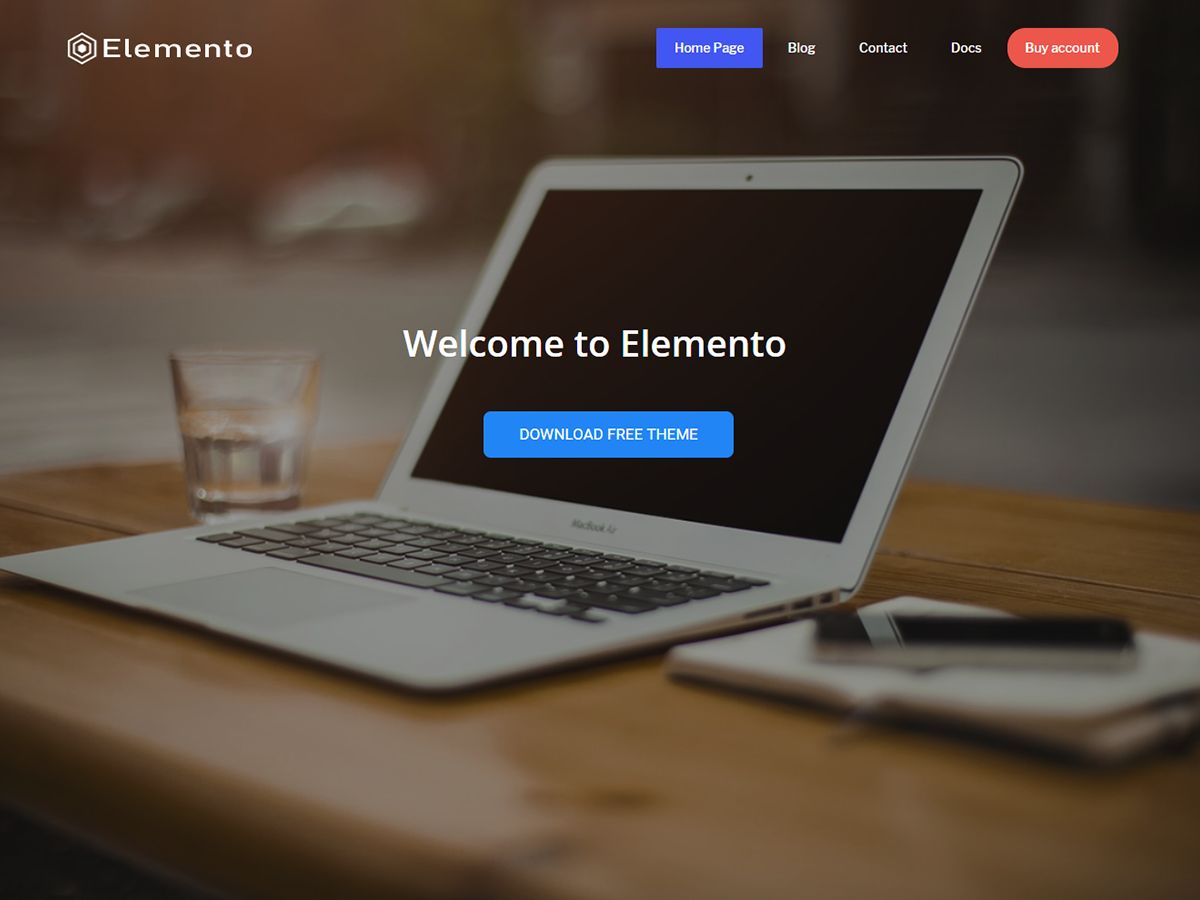 elemento free wordpress theme