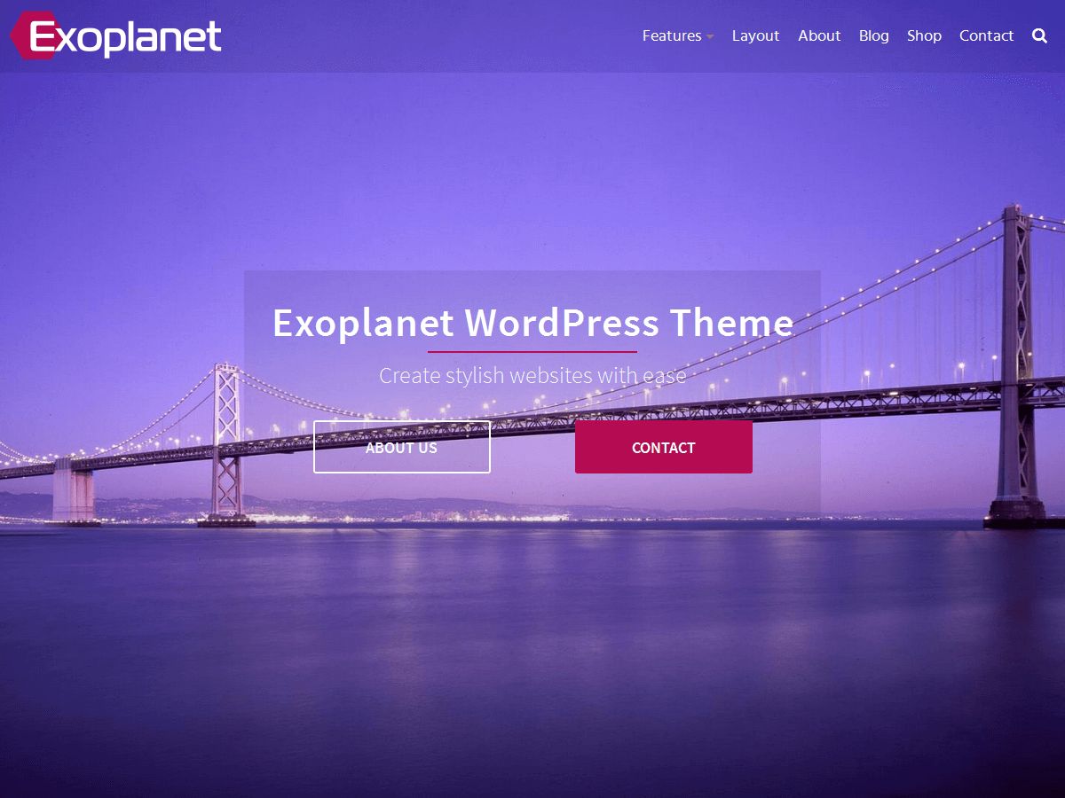 exoplanet free wordpress theme
