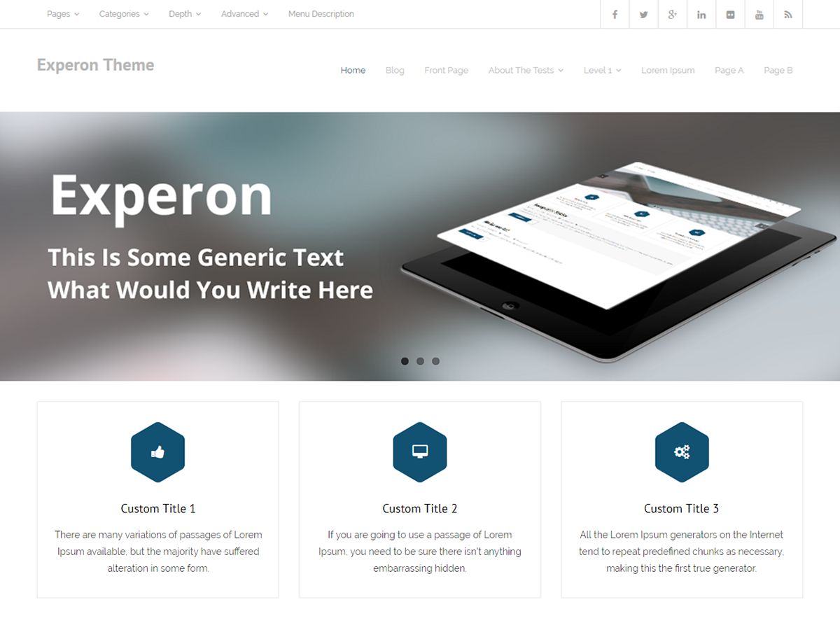 experon free wordpress theme