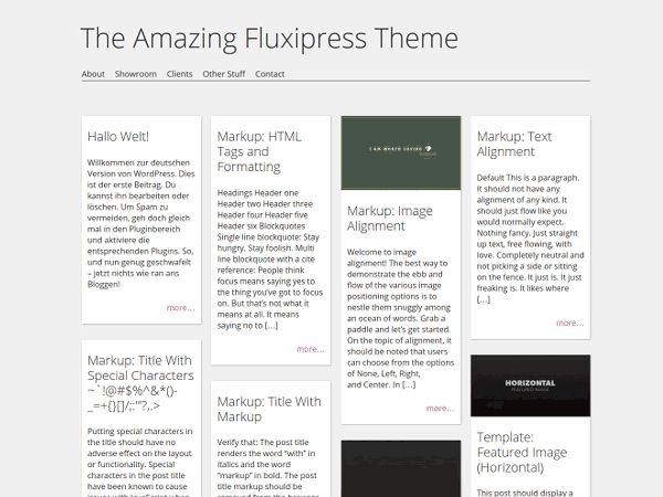 fluxipress free wordpress theme