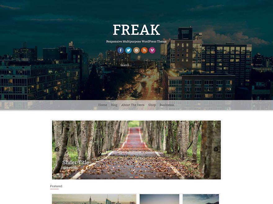 freak free wordpress theme