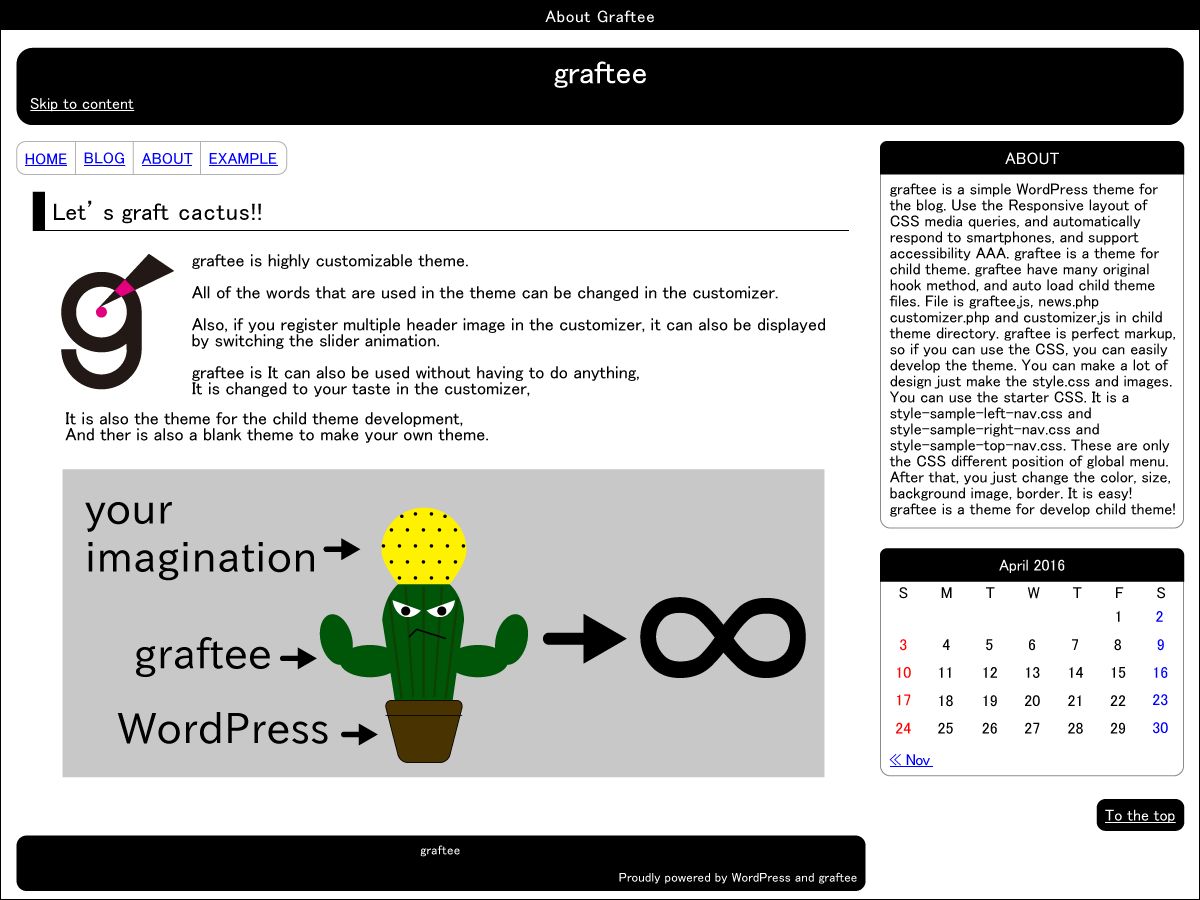 graftee free wordpress theme