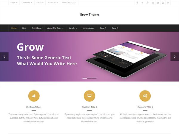 grow free wordpress theme