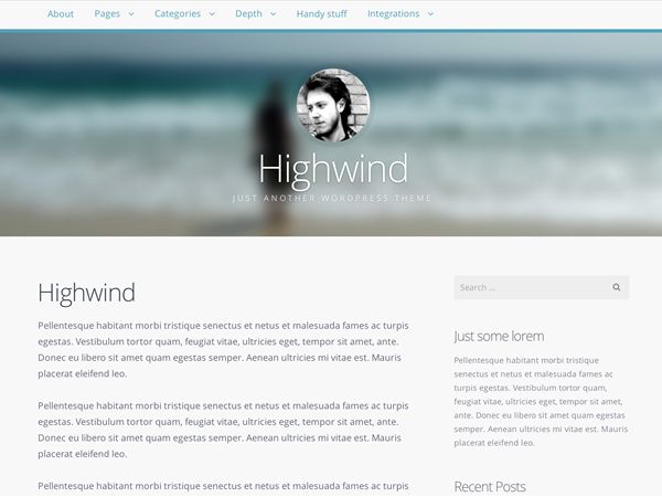 highwind free wordpress theme