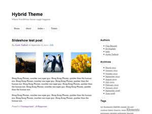 hybrid free wordpress theme