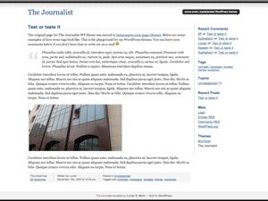 journalist free wordpress theme