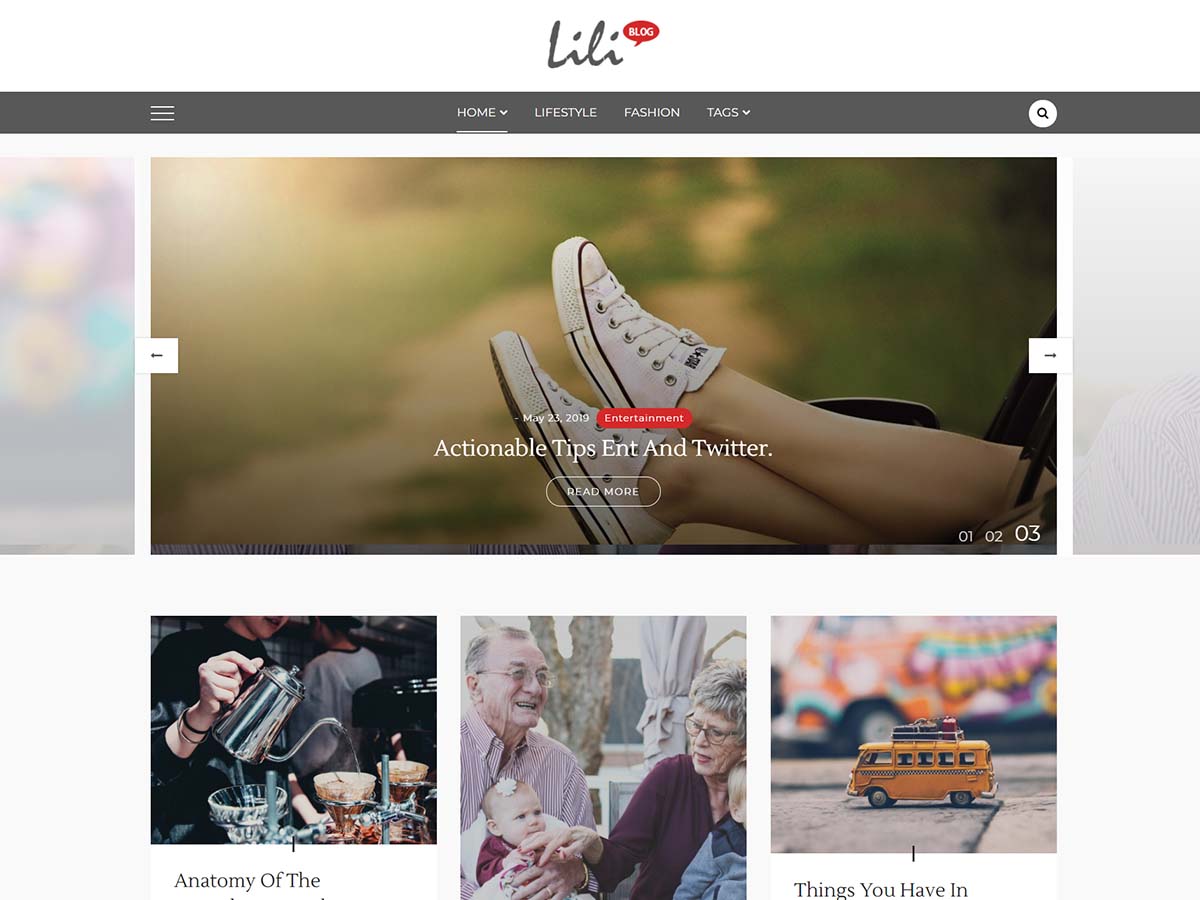 lili-blog free wordpress theme