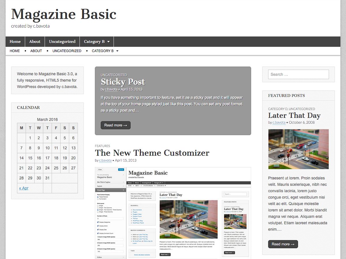 magazine-basic free wordpress theme