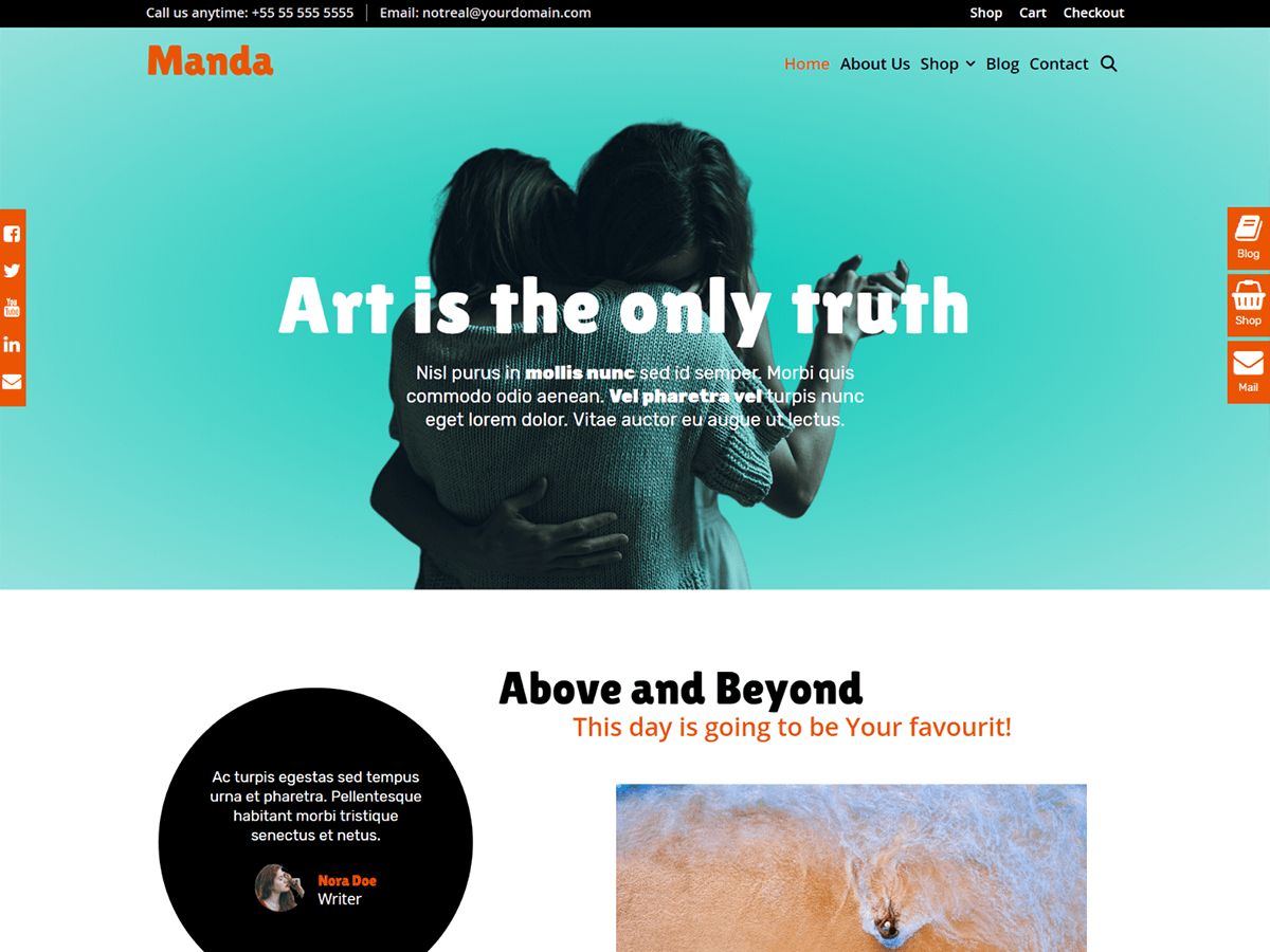manda free wordpress theme