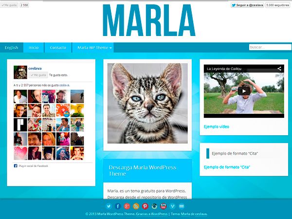 marla free wordpress theme