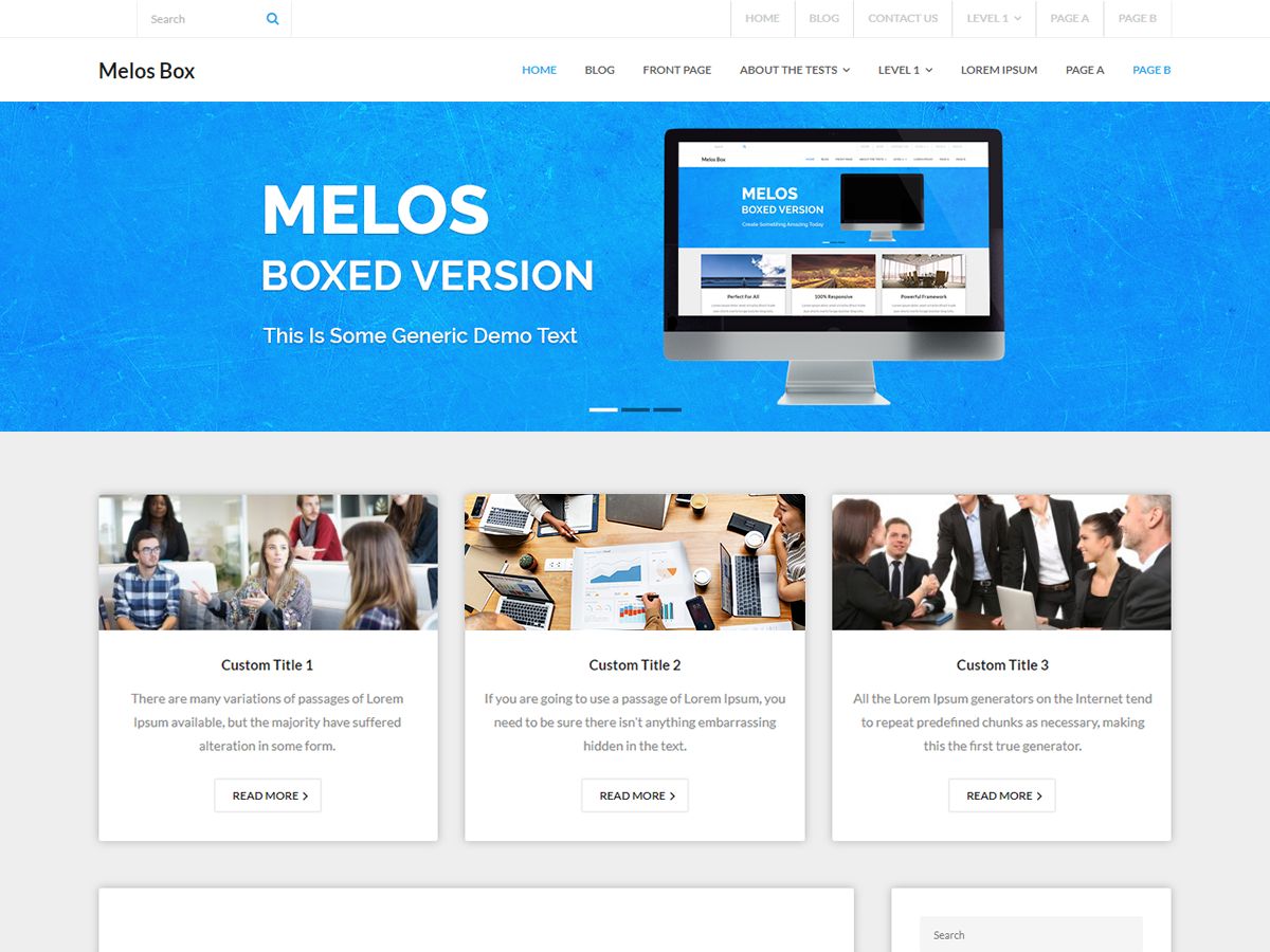 melos-boxed free wordpress theme