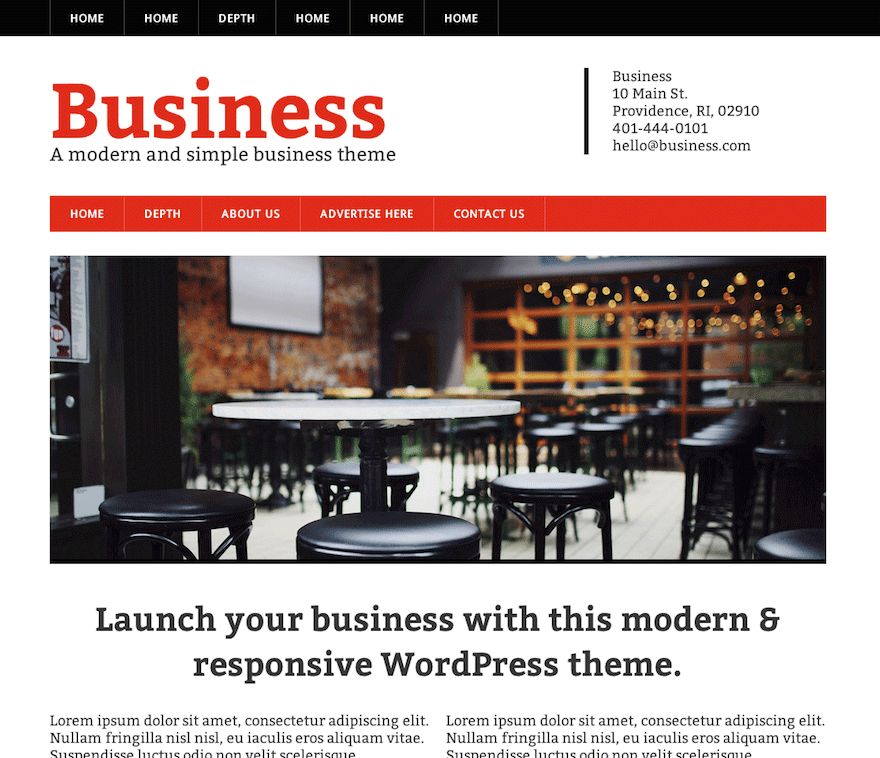 modern-business free wordpress theme